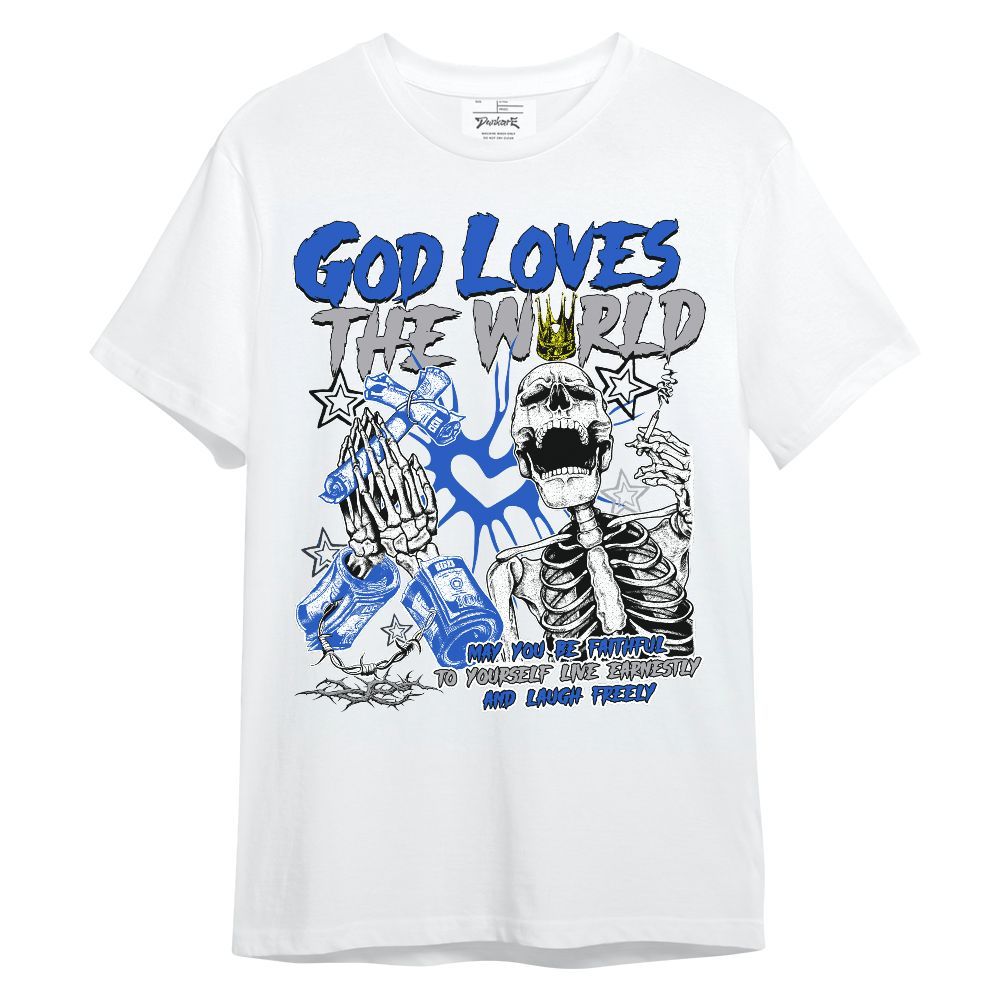 Shirt To Match Retro Stealth 5s - God Loves The World Unisex Shirt