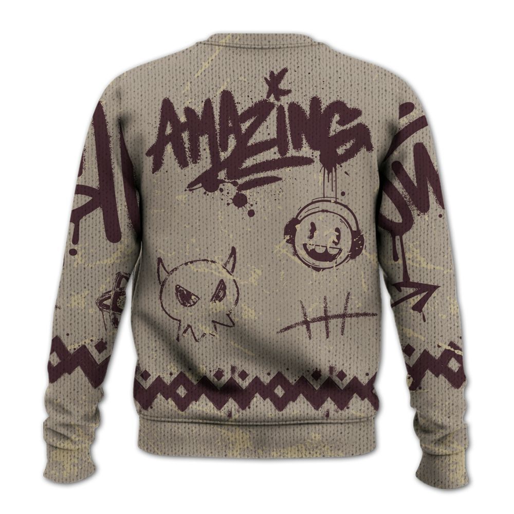 Knitted Sweater To Match AMM Retro Phantom 4s - Friday Sneaker Crayon