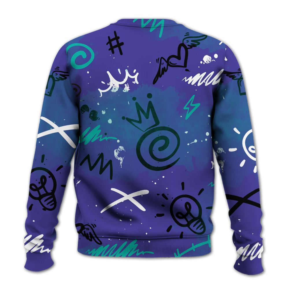 Sweatshirt To Match Retro Grape 5s - Drip Been Di2ferent All Over Print