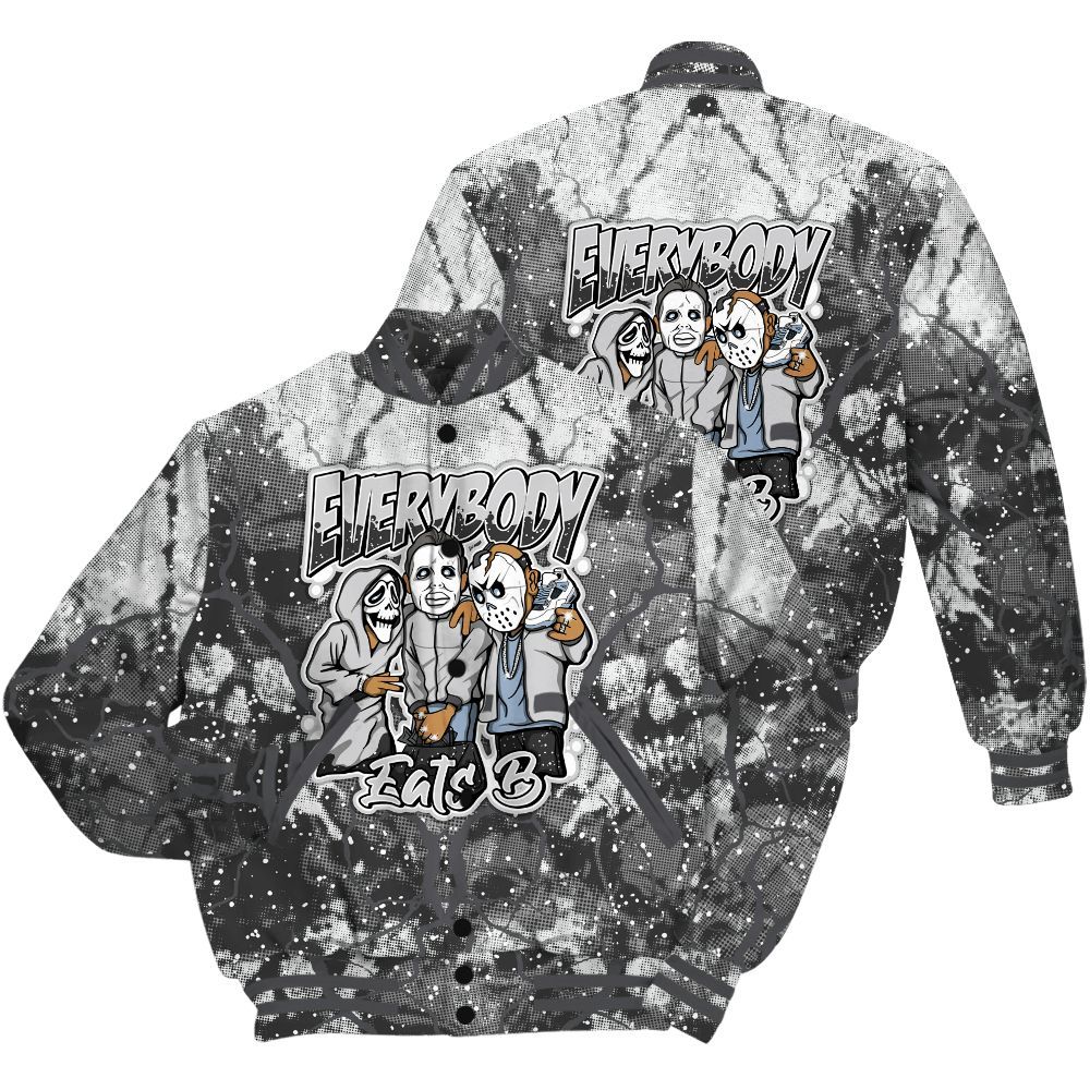 Varsity Jacket To Match Reverse Black White 6s Shirt - Everybody Eatin B Graphic Halloween All Over Print