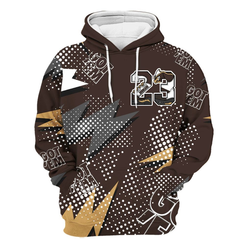 Hoodie To Match 2025 Retro Earth 5s - Custom Name Number 23 5s All Over Print