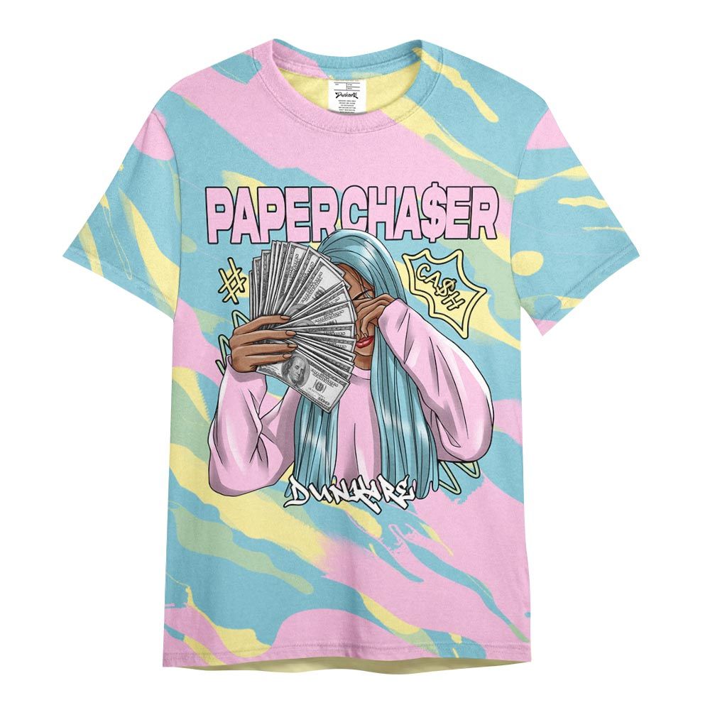 Shirt To Match SB Dunk Low Visty - PaperChase Unique Colored Graphic Shirt Unisex