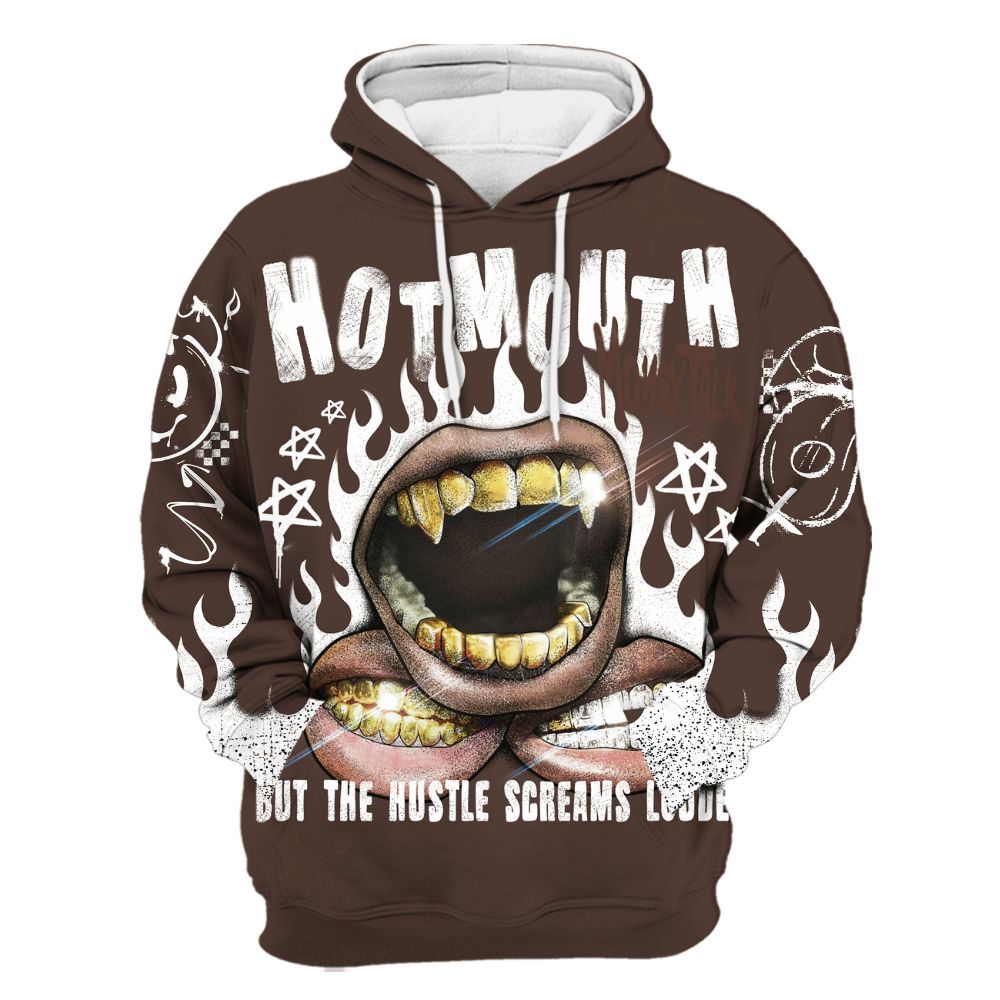 Hoodie To Match SoleFly Cafecito 12s - Mouth Burning Street Style All Over Print