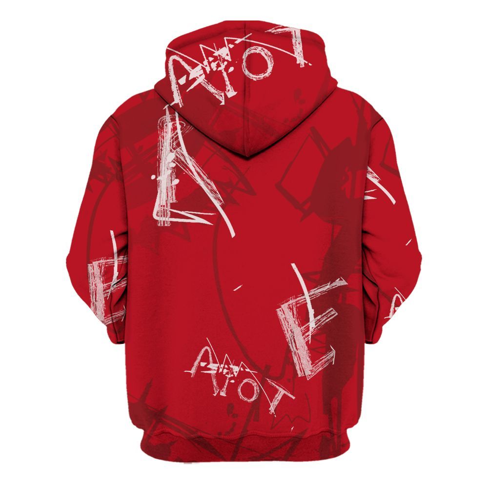 Hoodie To Match Bred Velvet 11s - Allen Answer Skeleton Messyz All Over Print