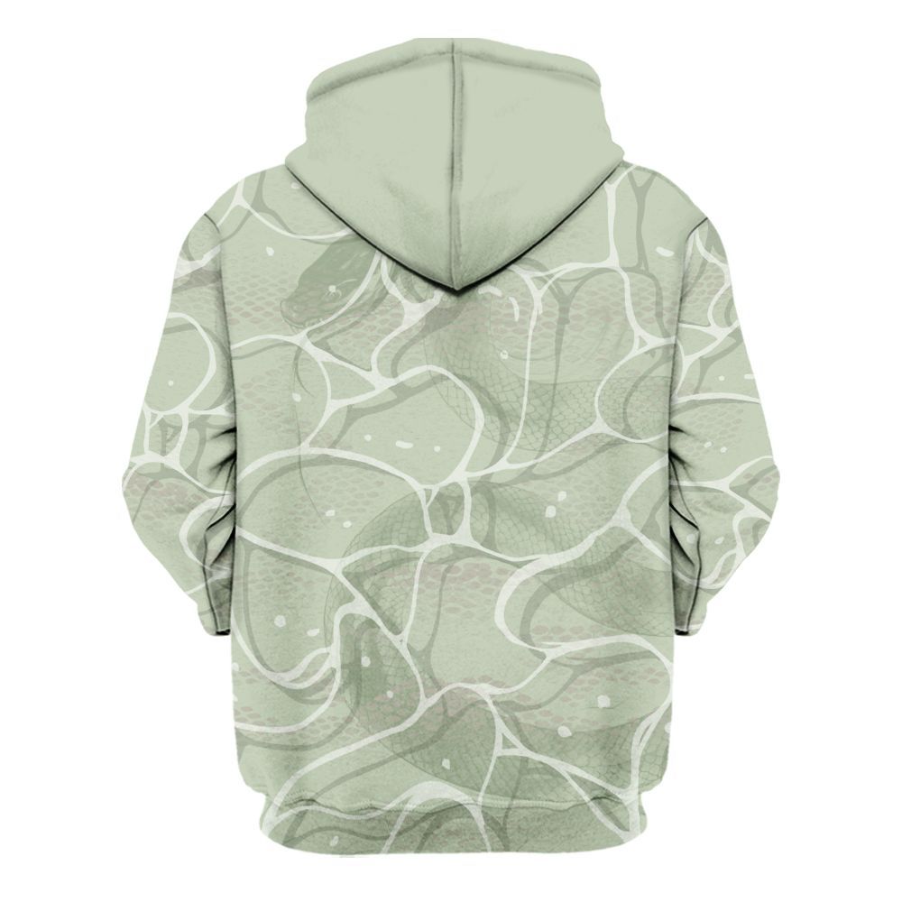 Hoodie To Match Seafoam Sail 4s - Girl Move In Silence All Over Print