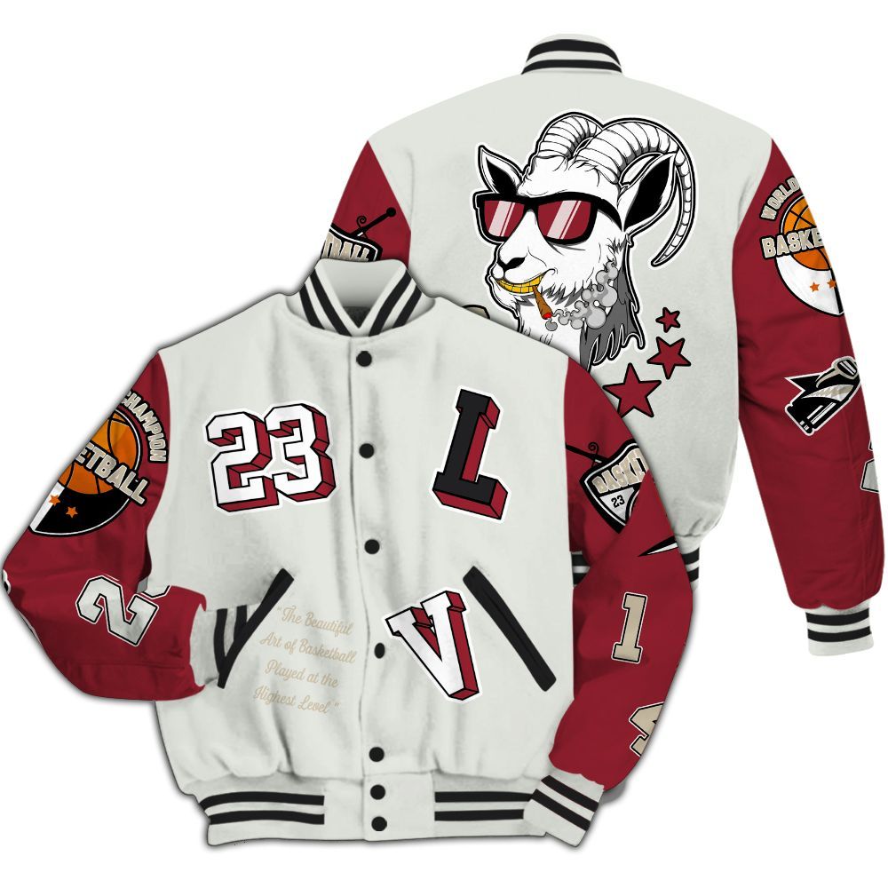 Varsity Jacket To Match Chicago 2025 40s - The GOAT Got Em All Over Print
