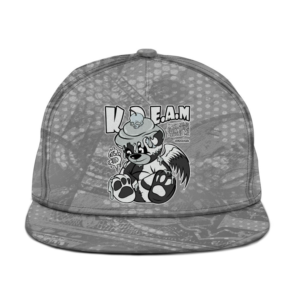 Snapback To Match Black Wolf Grey 12s - Loot Bear Graphic