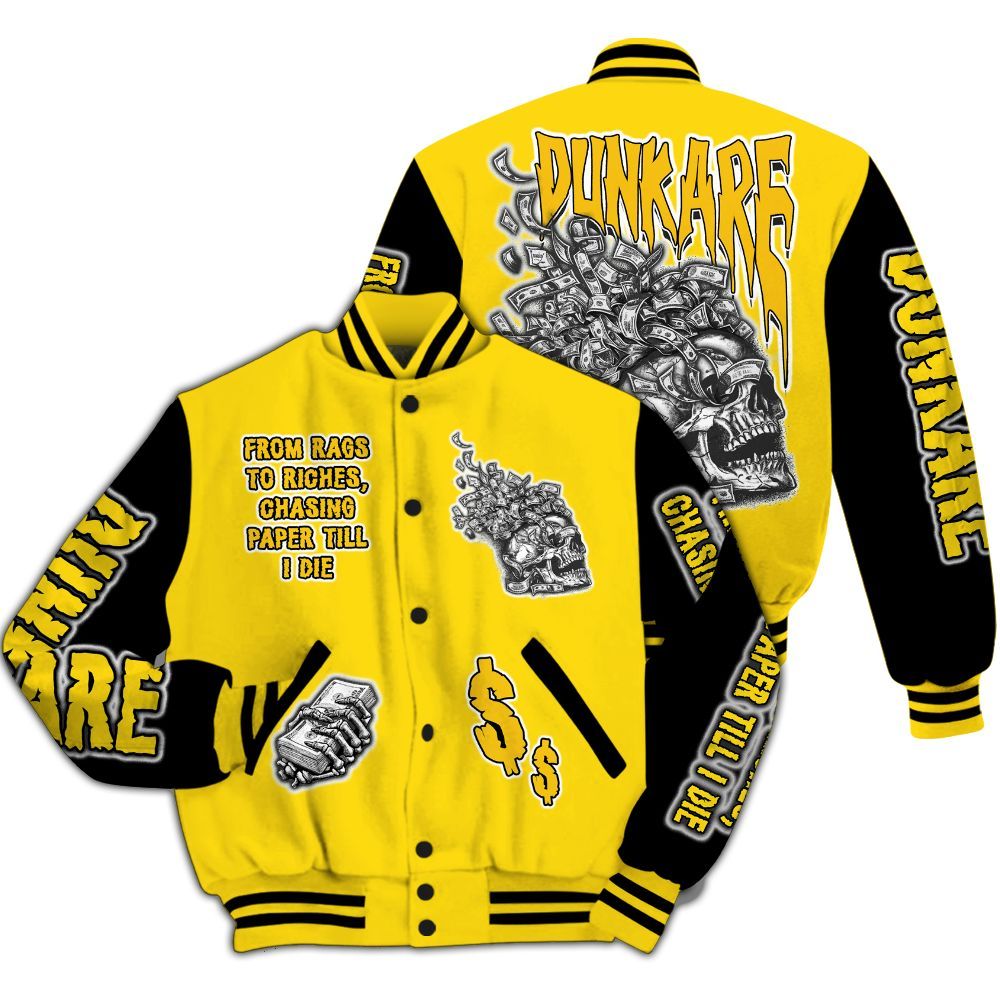 Varsity Jacket To Match Retro Thunder 4s - From Rags To Riches All Over Print