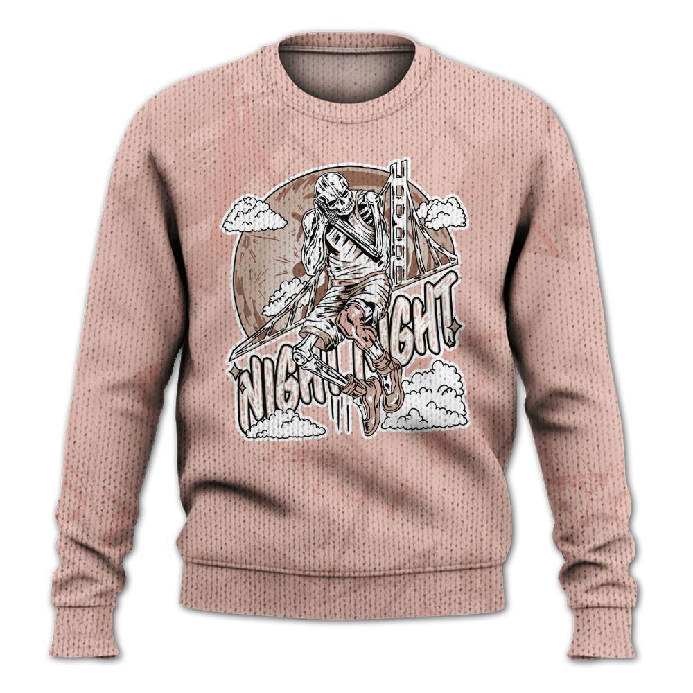 Knitted Sweater To Match Dunk Low Pink Velvet - Seeya Skeleton Messyz