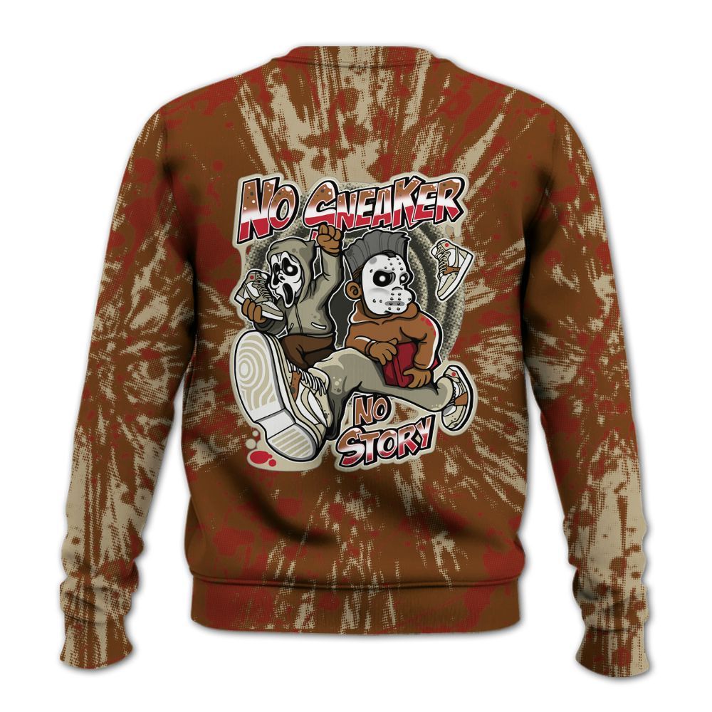 Sweatshirt To Match Archaeo Brown 5s - Sneakers Make Story Graphic Luxury All Over Print