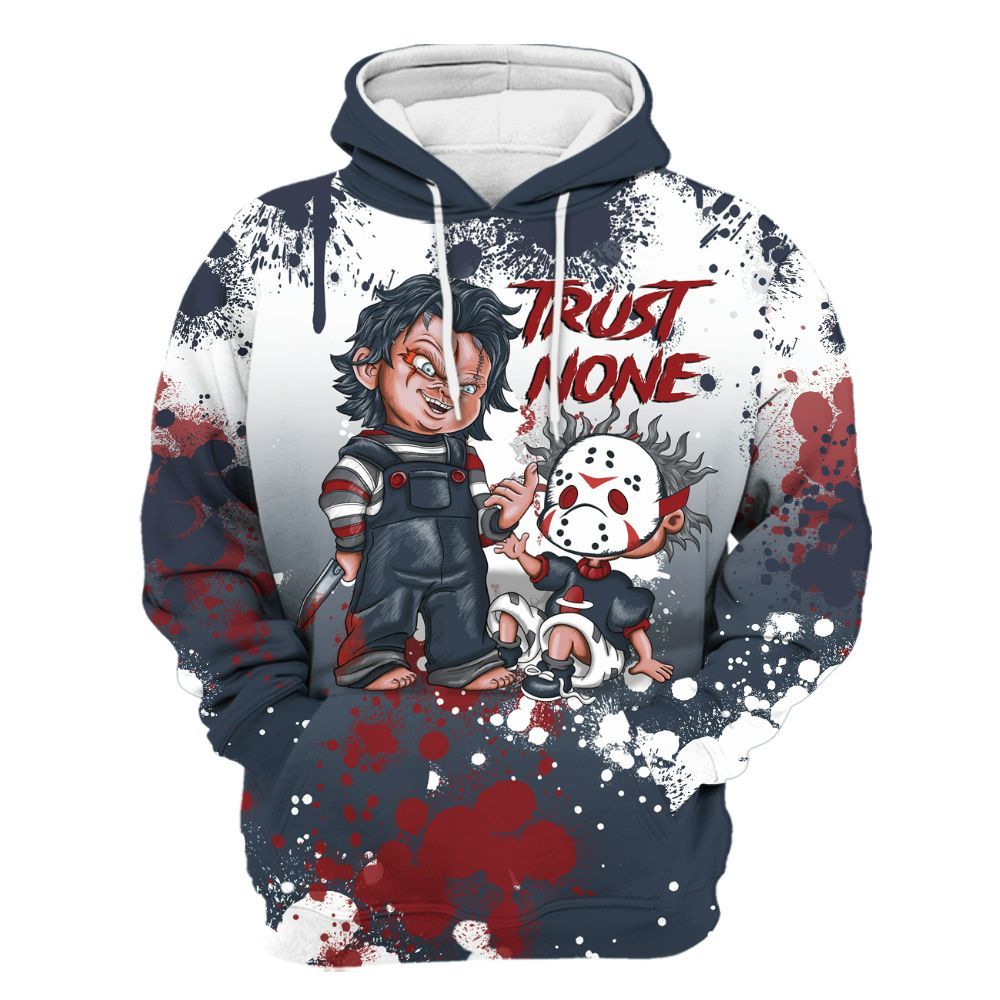 Hoodie To Match Retro Olympic 6s - Trust No One Scary All Over Print