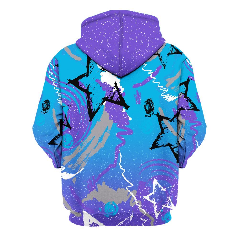 Hoodie To Match Retro Aqua 8s - Grind Shine Later Drip All Over Print