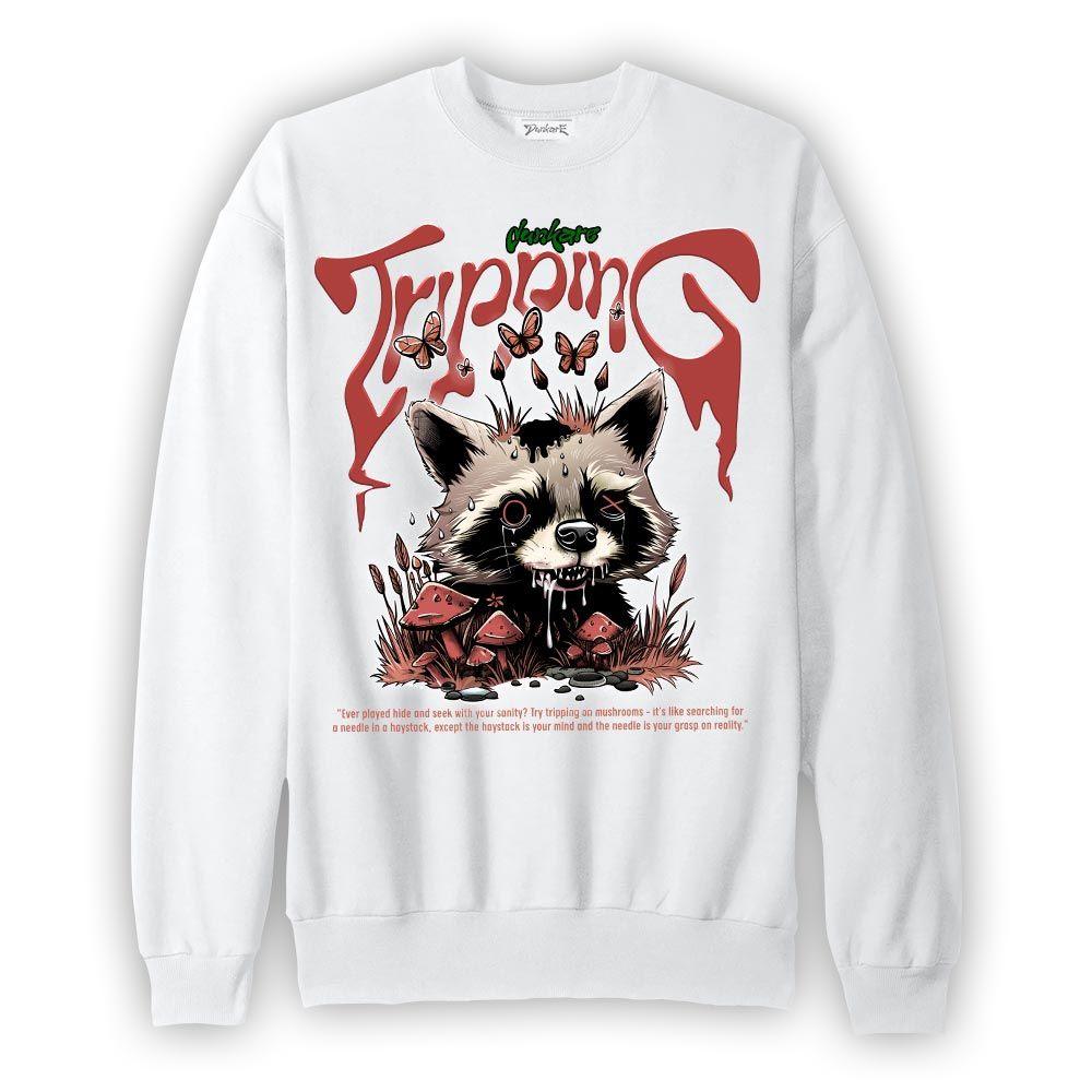 Sweatshirt To match Dune Red 13s Sweatshirt - Tripping Raccoon Graphic