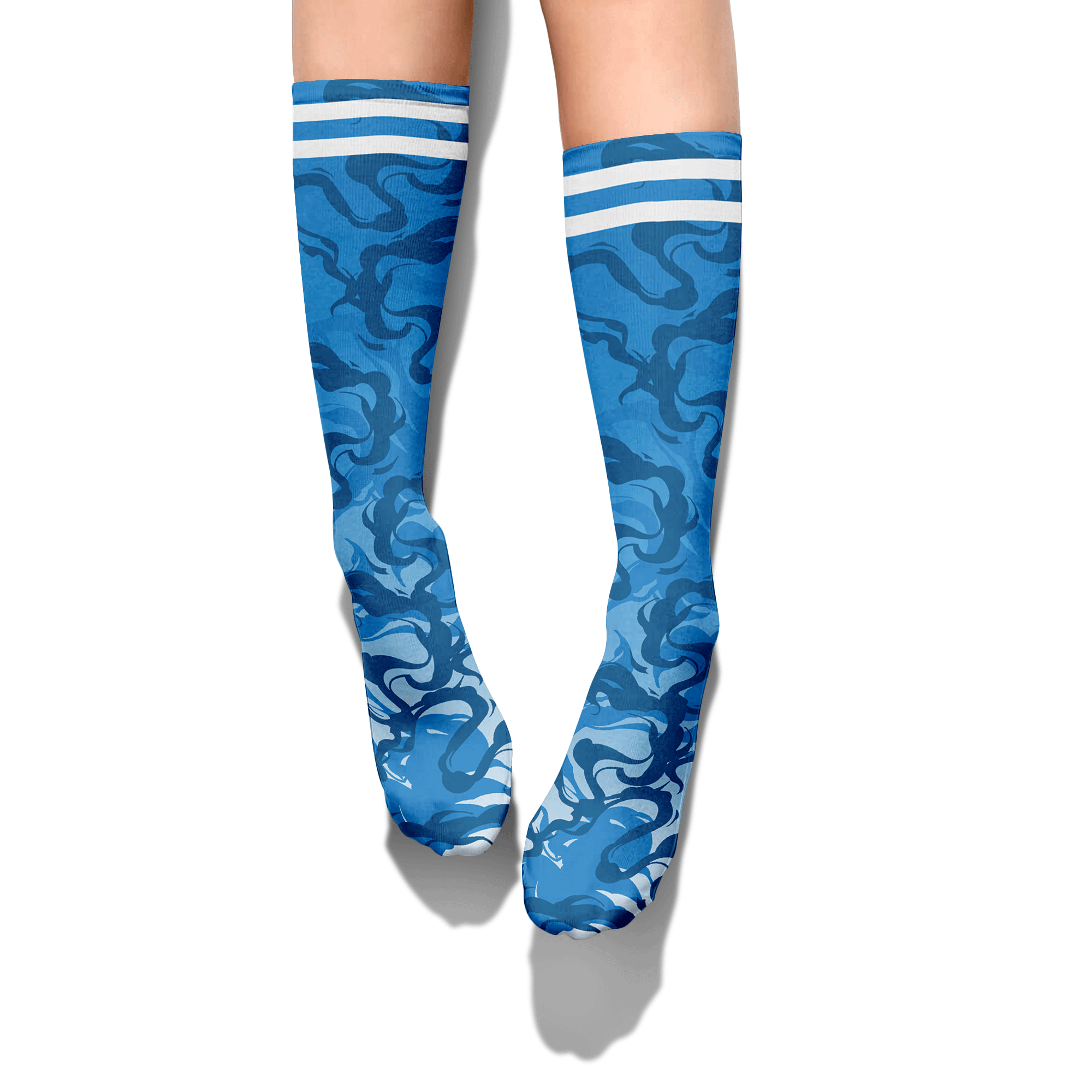 Sock To Match Industrial Blue 4s - Color Smoke Graphic Unisex