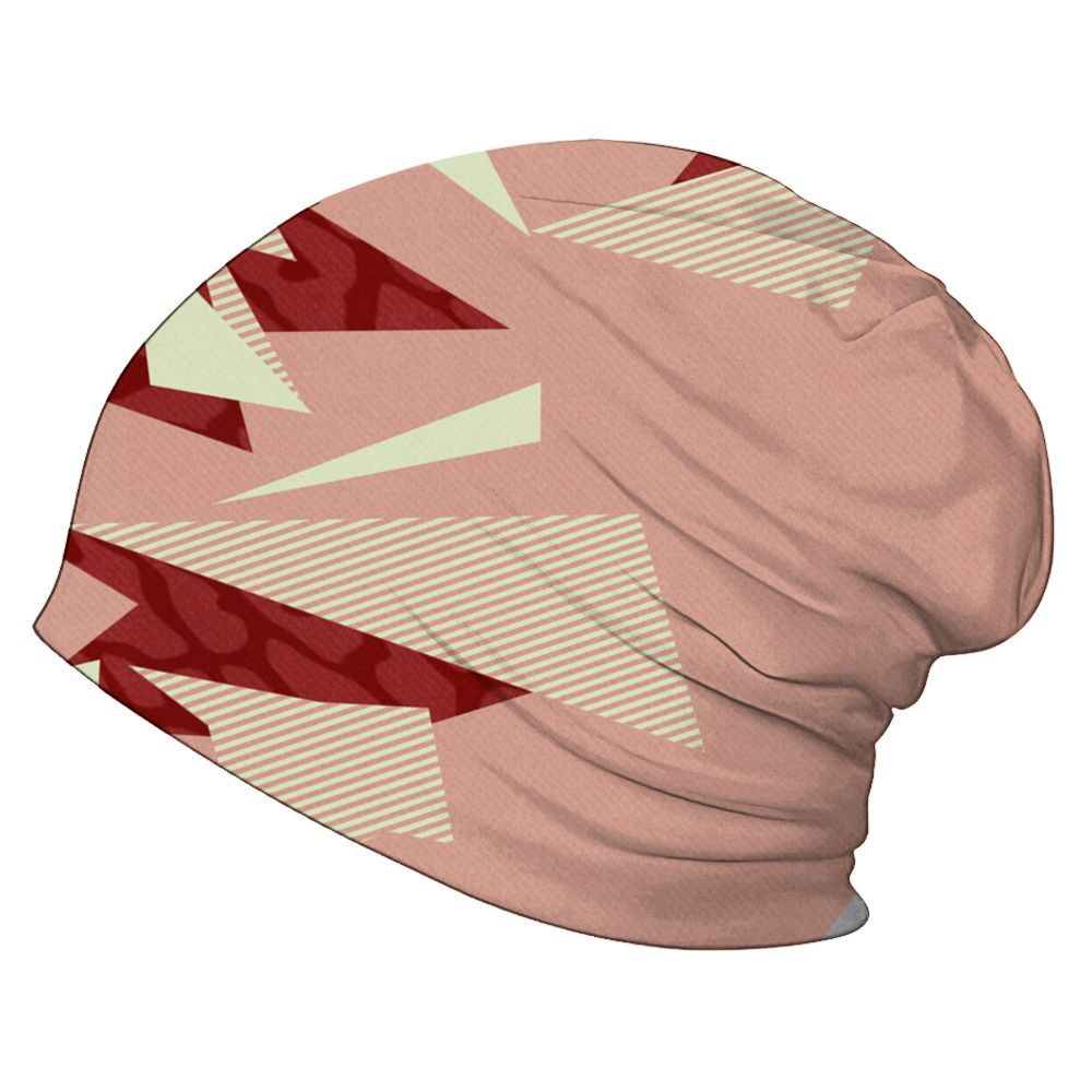 Beanie Hat To Match Valentines Day 3s - Geometric Abstract Graphic