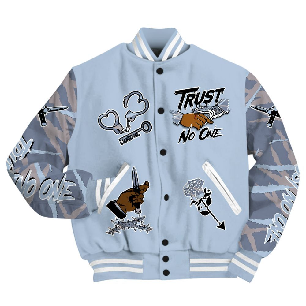 Varsity Jacket To Match Ja 2 Induction - Trust No One Dripping All Over Print