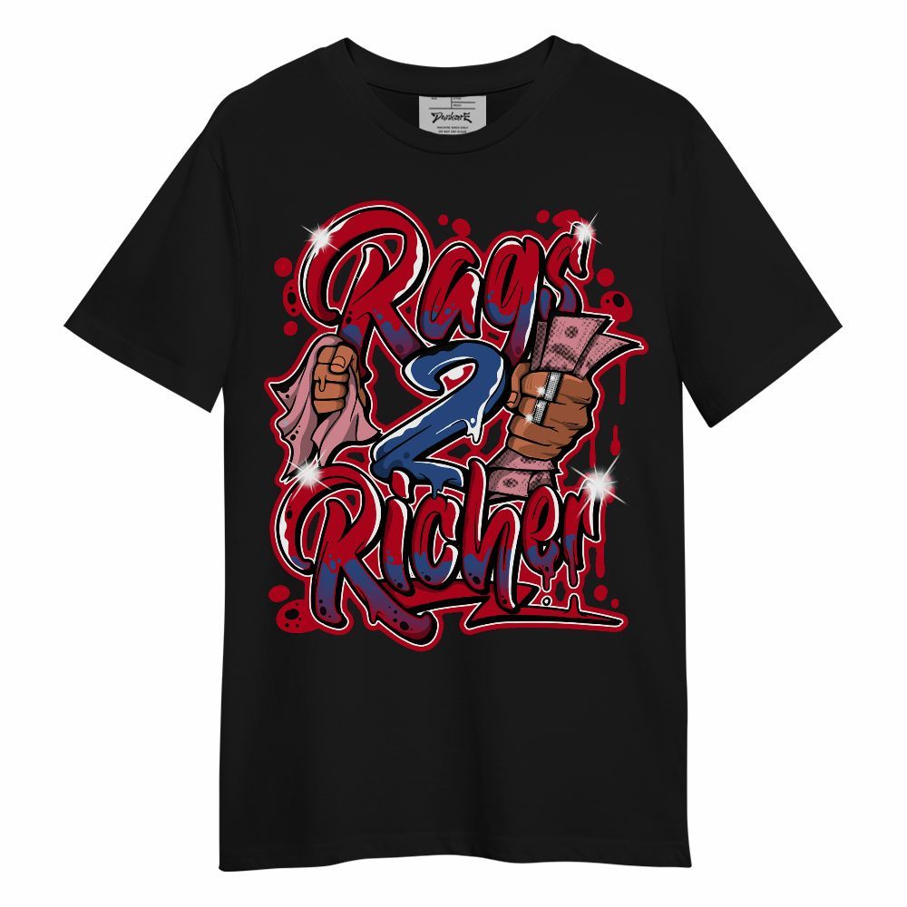 Shirt To Match Air Griffey Max Black Red Navy Blue 1s - Rag 2 Rish Graphic Unisex Shirt
