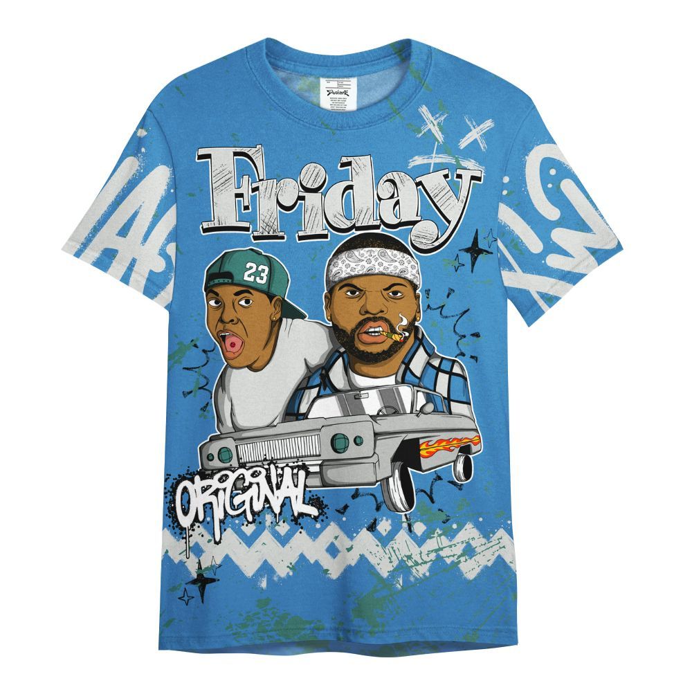 Shirt To Match Low Carolina 17s - Friday Sneaker Crayon All Over Print