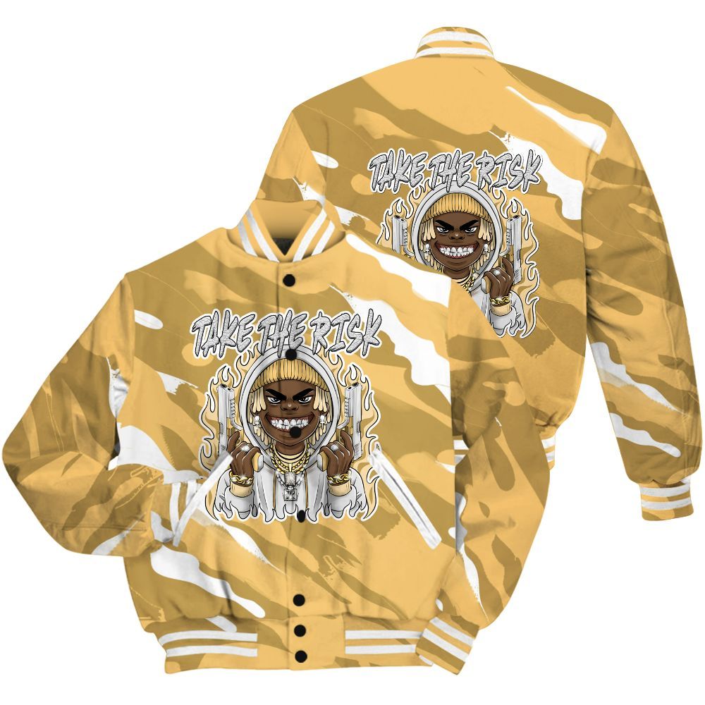 Varsity Jacket To Match Pearl 6s Shirt - Take The Risk Colored All Over Print
