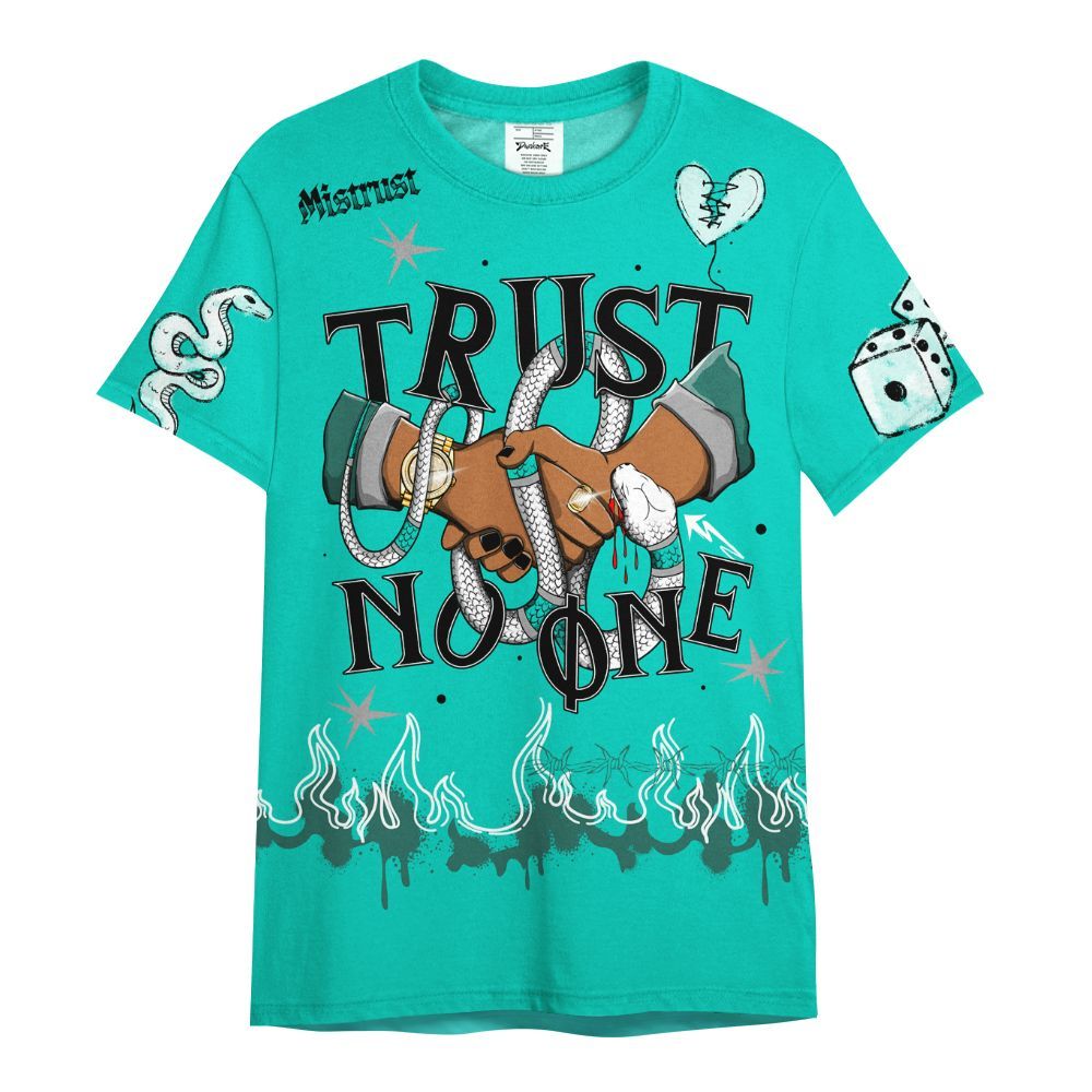 Shirt To Match Air Max 95 Dark Tiffany - Trust No One Snake-Bite Doodle Crayon All Over Print
