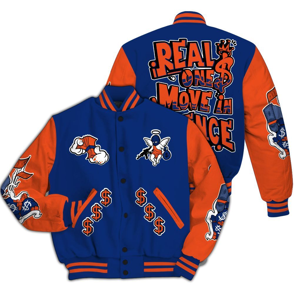 Varsity Jacket To Match Suede GS League - Ones Move In Silence Graphic All Over Print