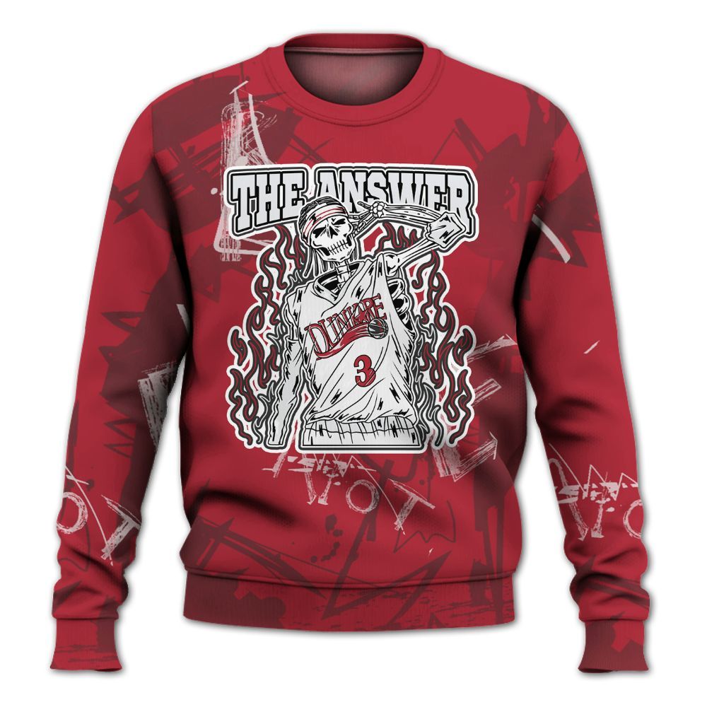 Sweatshirt To Match Black Toe 14s - Allen Answer Skeleton Messyz All Over Print