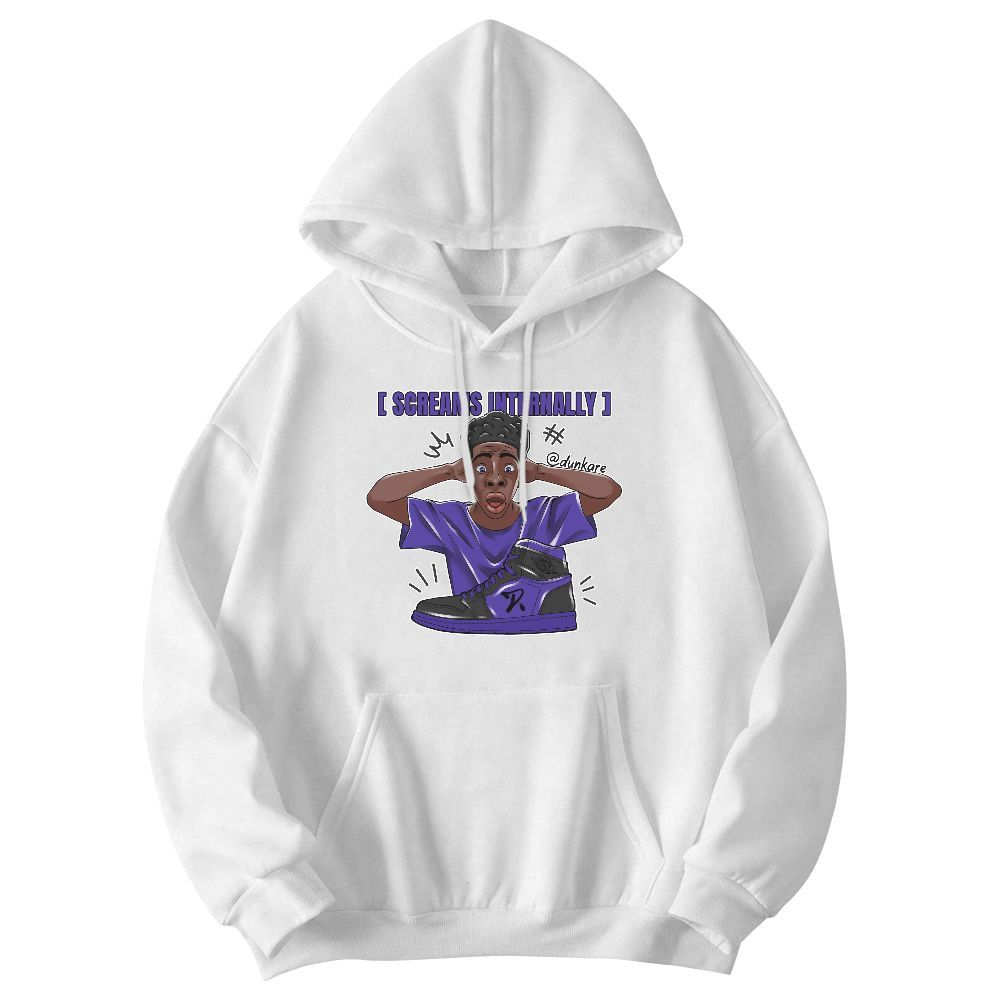Sweatshirt To Match Field Purple 12s - Scream Internally Graphic
