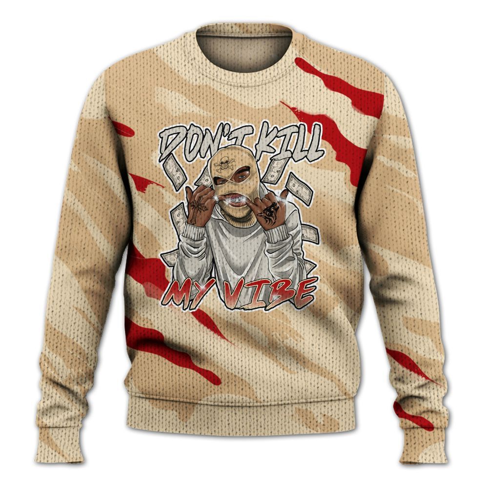 Knitted Sweater To Match Dunk Low Strawberry Waffle - Vibe.Unique Colored