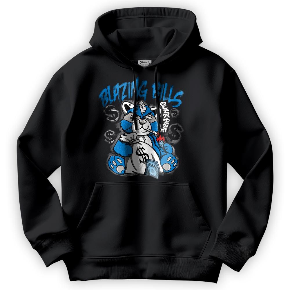 Sweatshirt To Match Hoodie Blazing Bills Raccoon, Military Blue 4s Hoodie To Match Sneaker 1704 DNY