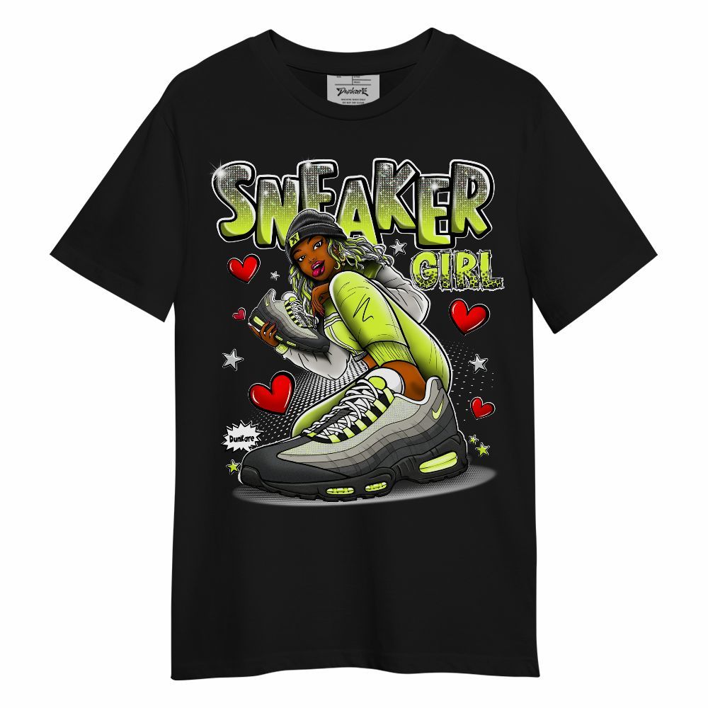 Shirt To Match 95 OG Big Bubble Neon 2026 - Sneaker Girl With Shoes Graphic