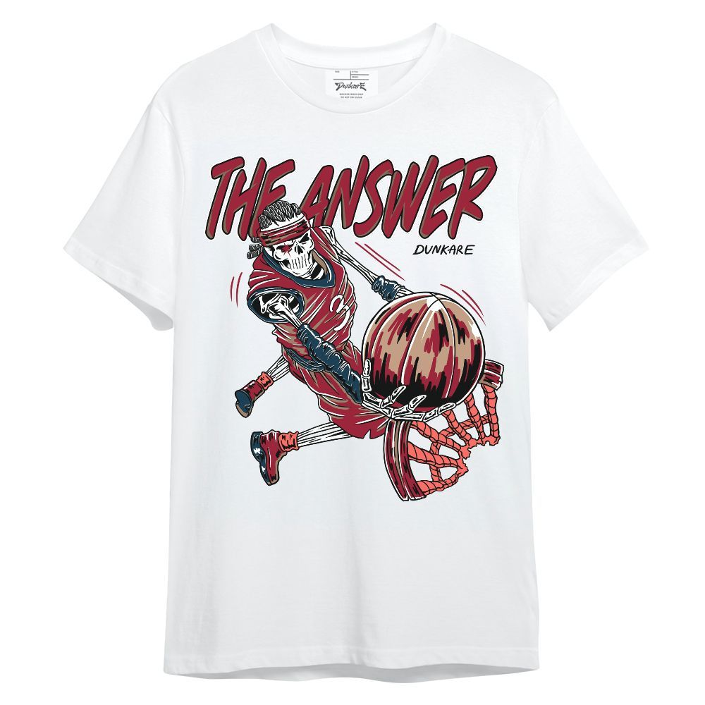 Shirt To Match Mid Multi Color 2022 1s - The Answer Skeleton Unisex Shirt