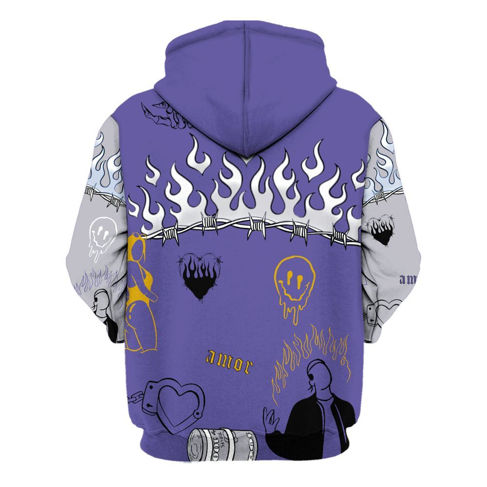 Hoodie To Match Lakeshow 4s - Snake Trust No One All Over Print