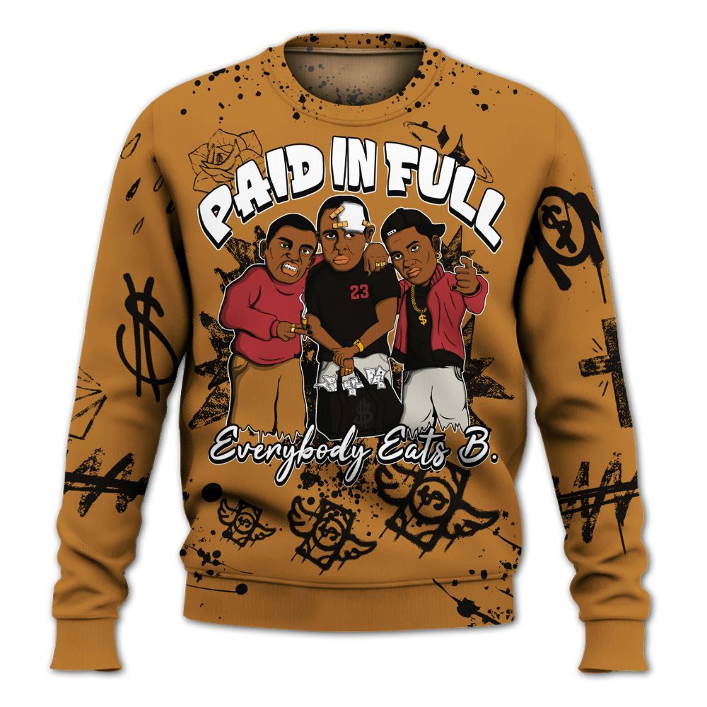 Sweatshirt To Match Air Max Plus Sunset Swarovski - Everybody Paid In Full Crayon All Over Print