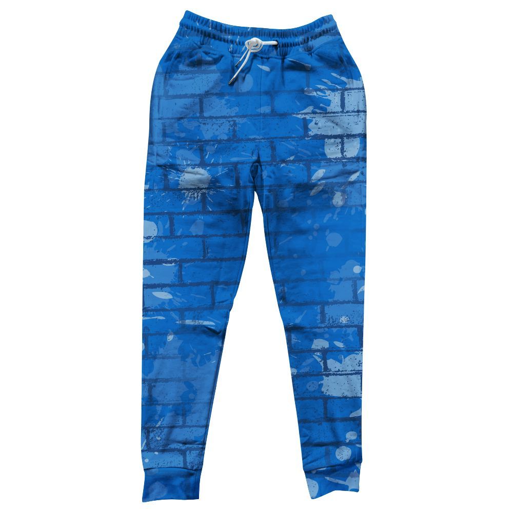 Sweatpant To Match Blueberry 12s - Brick All Over Print