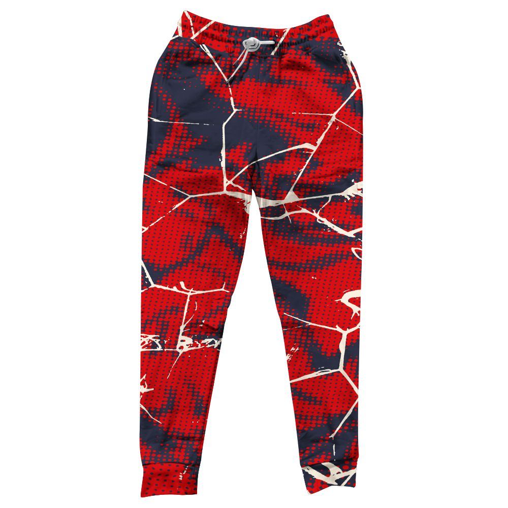 Sweatpant To Match Low OG Howard Bison 1s - Crack Graphic All Over Print