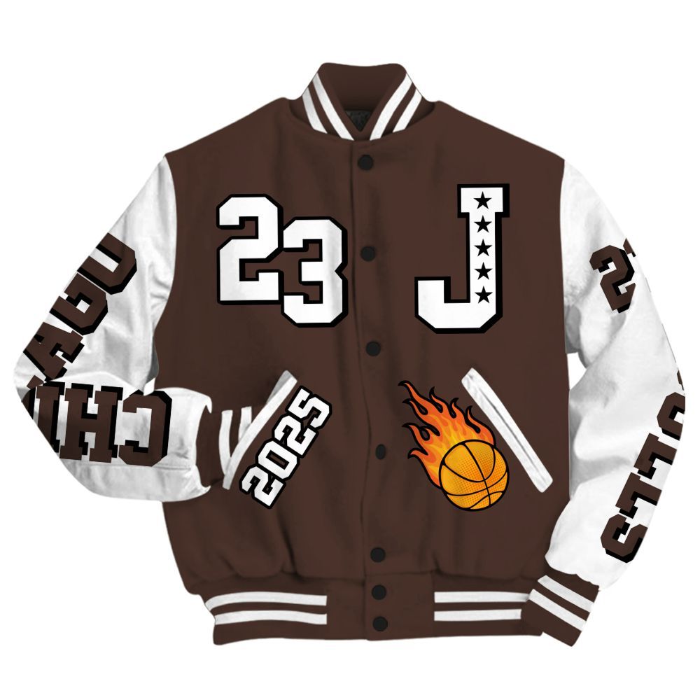 Varsity Jacket To Match SoleFly Cafecito 12s - Chicago 23 Basketball All Over Print