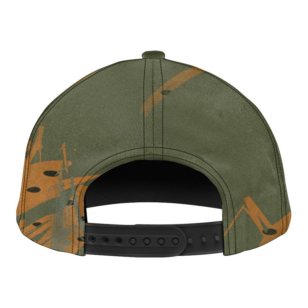 Snapback To Match Olive 5s - False Romance Hugz Messyz Graphic