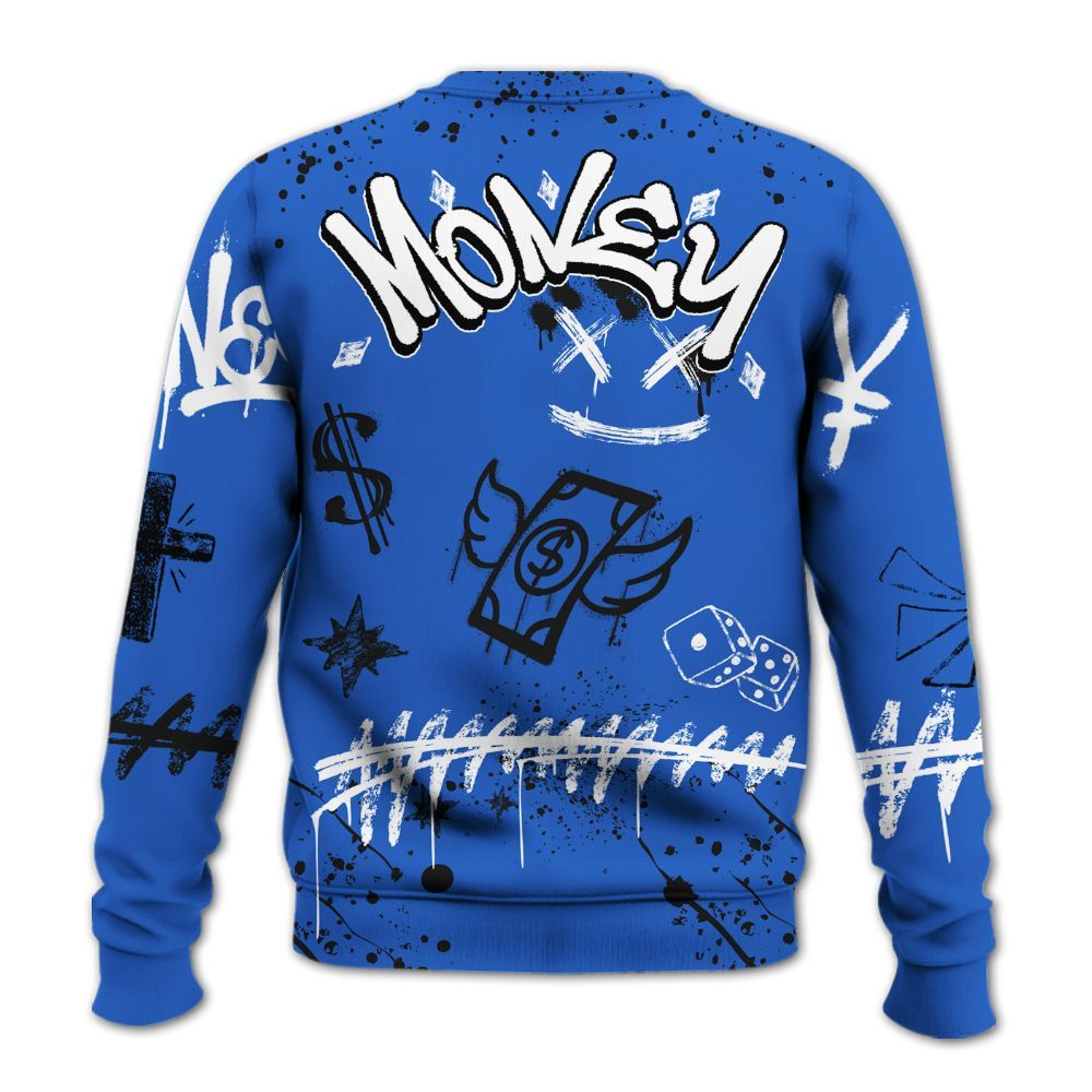 Sweatshirt To Match High OG Royal 2026 1s - Everybody Paid In Full Crayon All Over Print