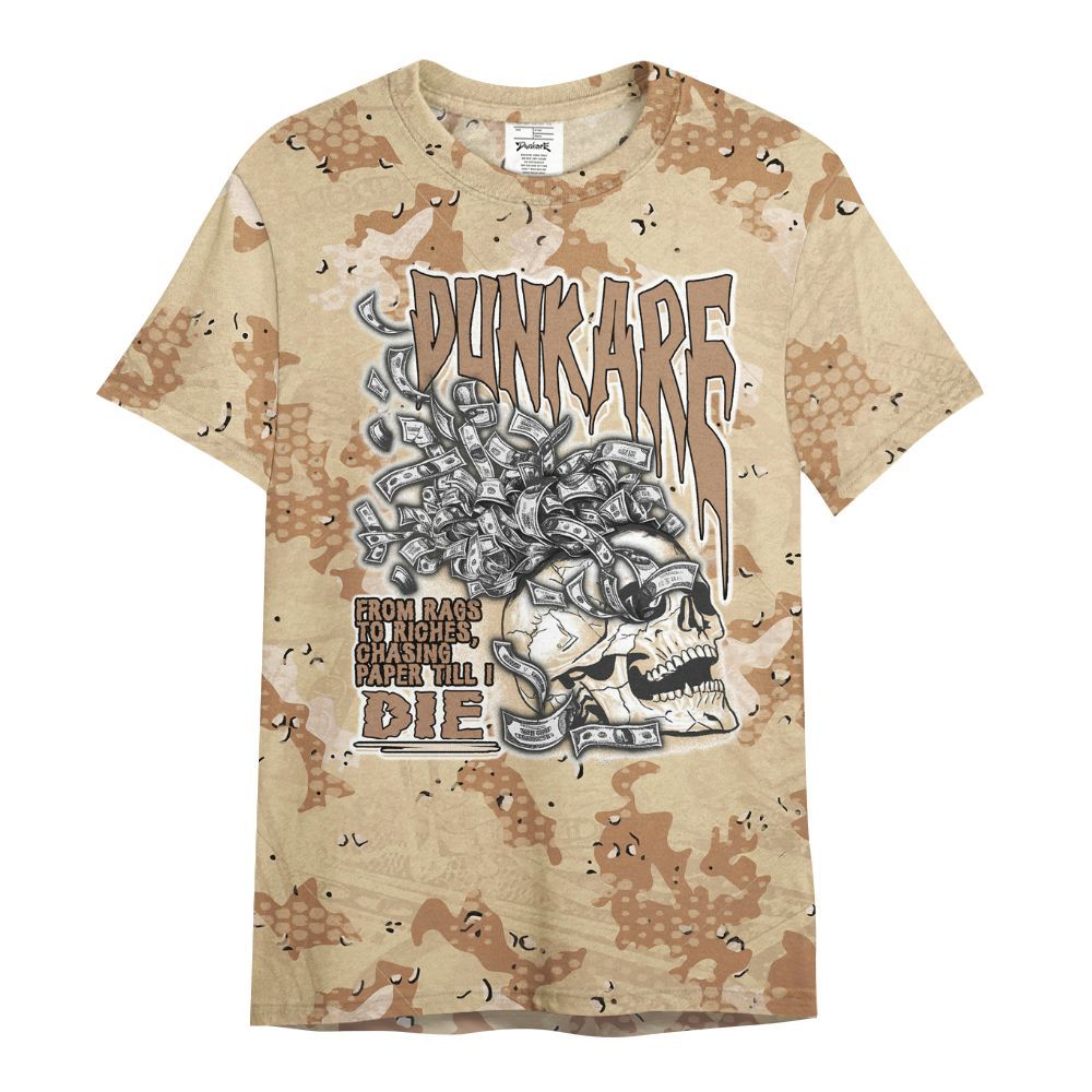 Shirt To Match Desert Camo 3s - From Rags To Riches All Over Print
