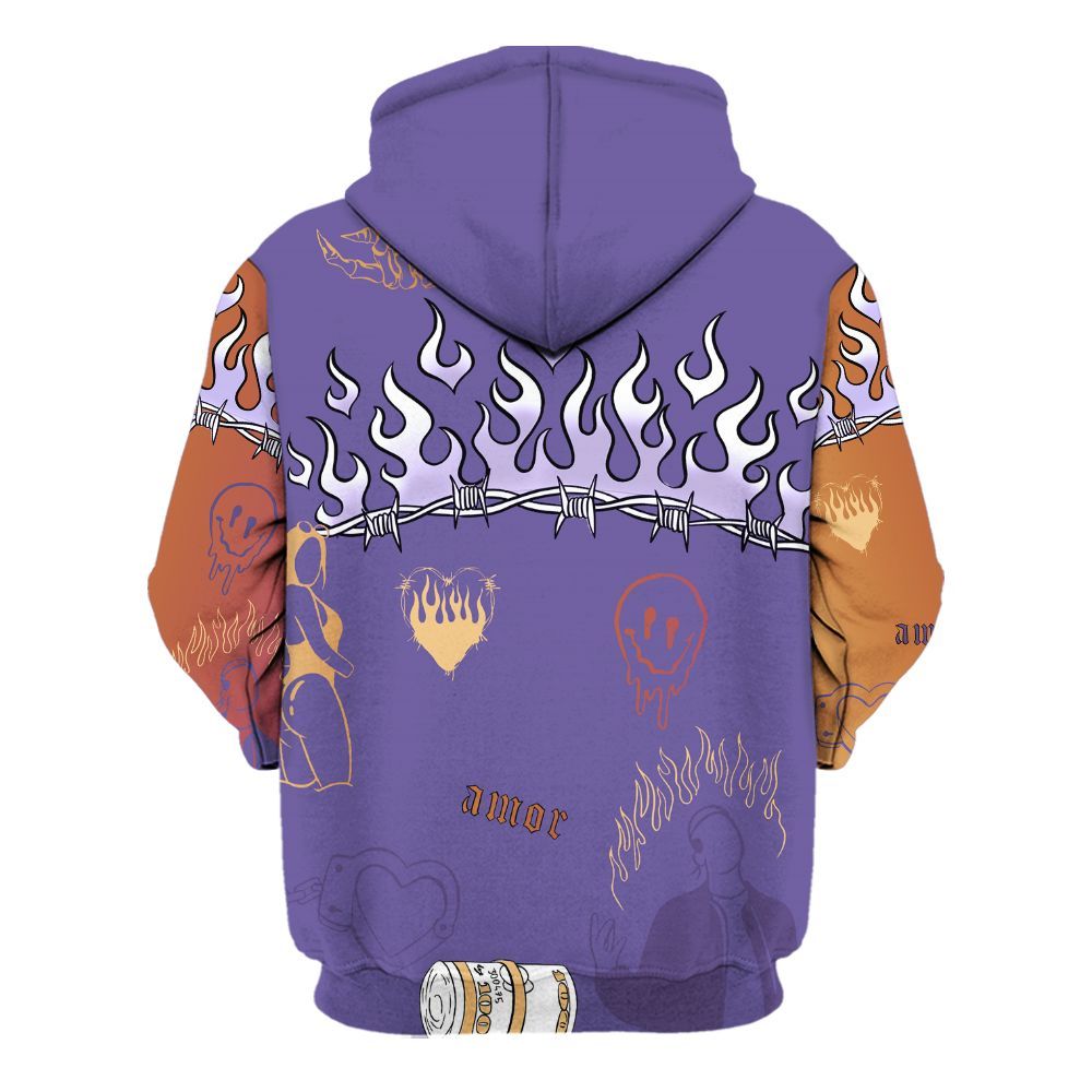 Hoodie To Match Book Sunset 1s - Snake Trust No One All Over Print