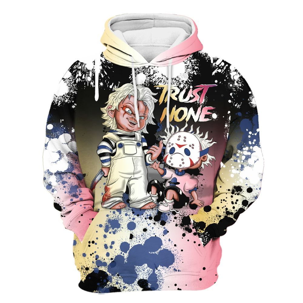 Hoodie To Match Air Griffey Max Los Angeles 1s - Trust No One Scary All Over Print