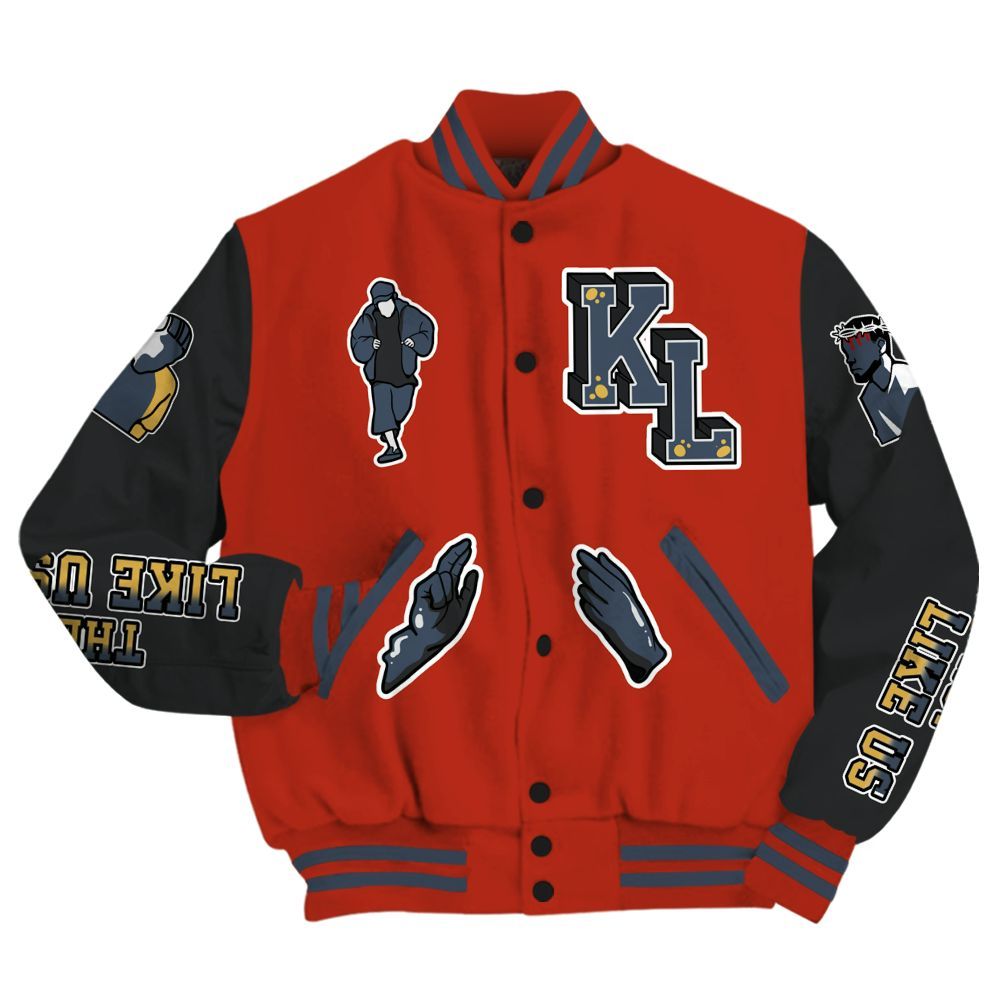 Varsity Jacket To Match Low Lucky Cat 1s - Dislike Us Graphic All Over Print