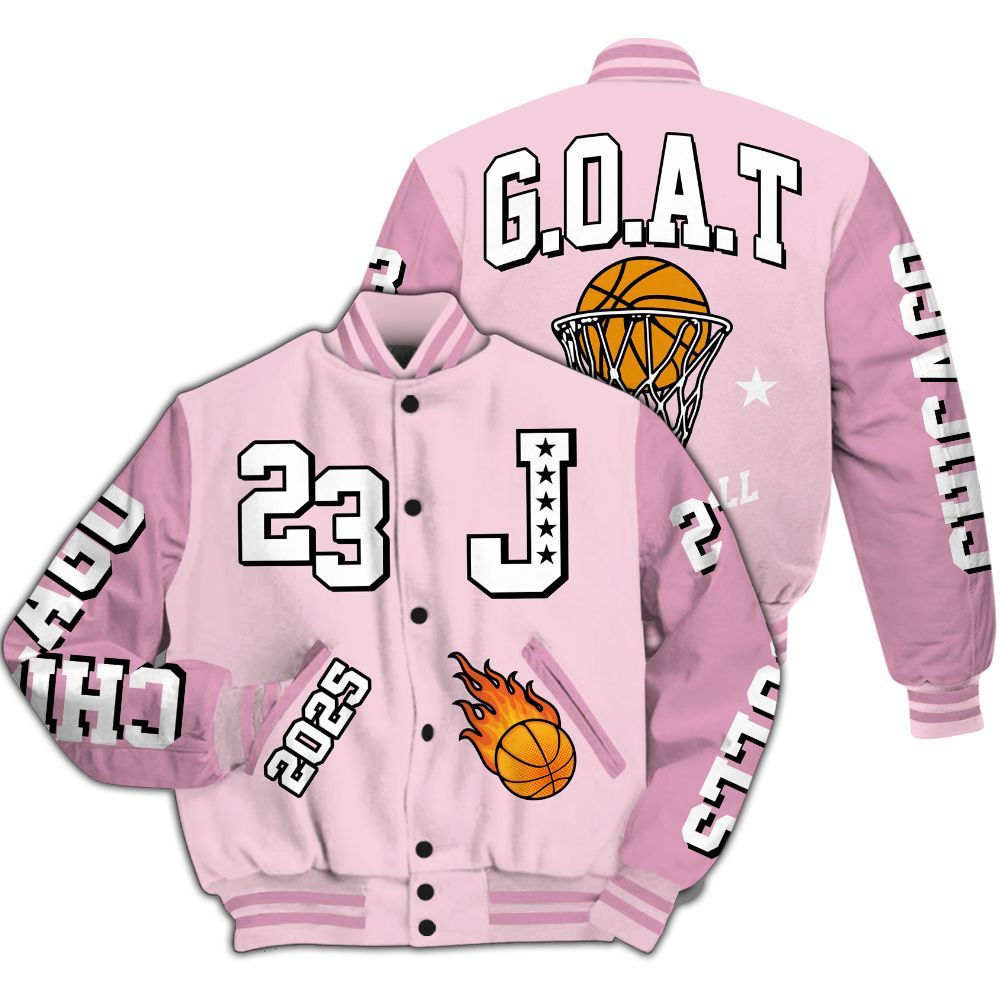 Varsity Jacket To Match Orchid 4s - Chicago 23 Basketball All Over Print