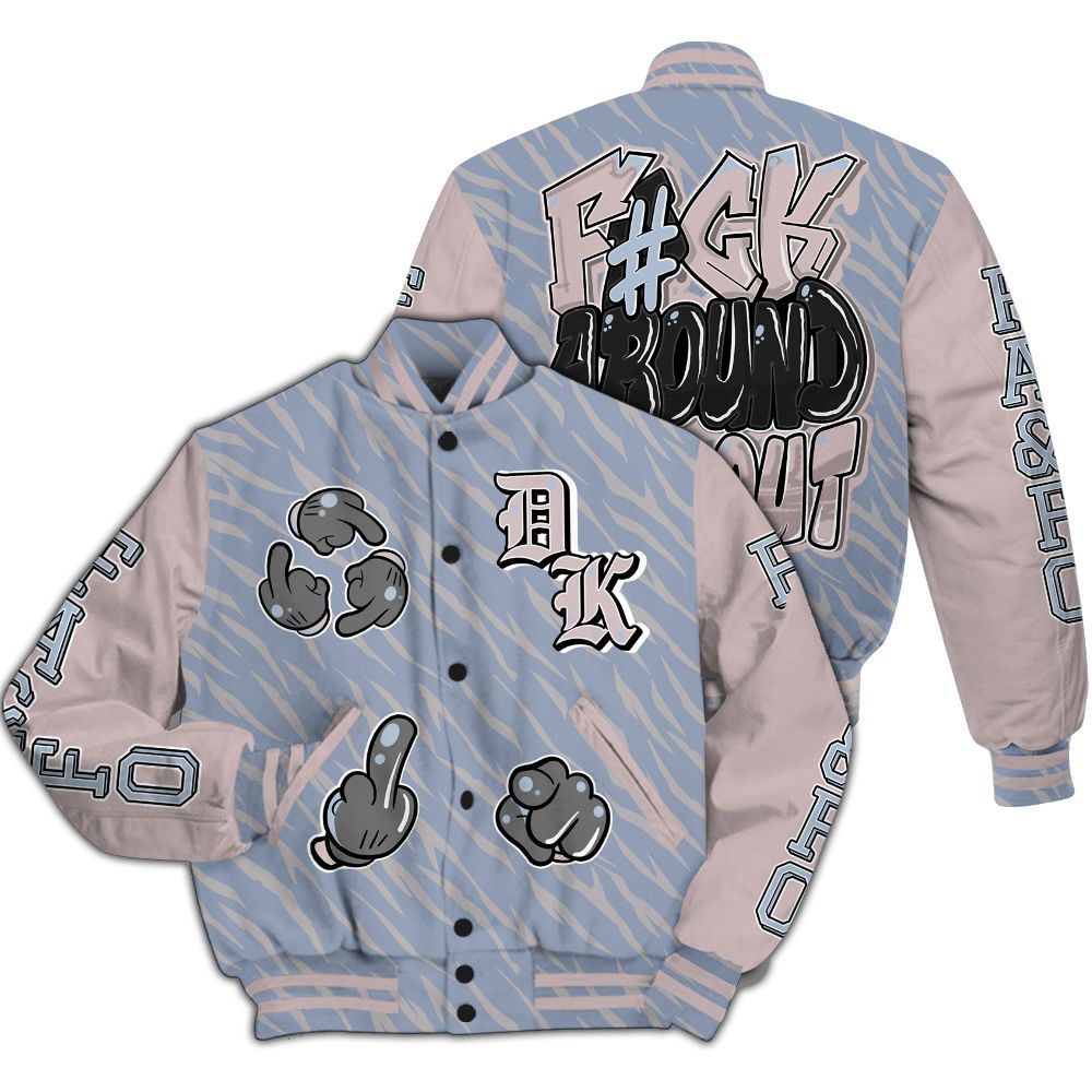 Varsity Jacket To Match Ja 2 Induction - F Around Find Out Graphic All Over Print