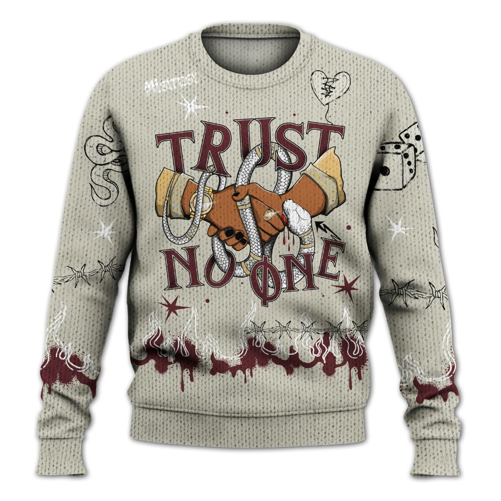 Knitted Sweater To Match Legacy 312 Year Of The Snake - Trust No One Snake-Bite Doodle Crayon