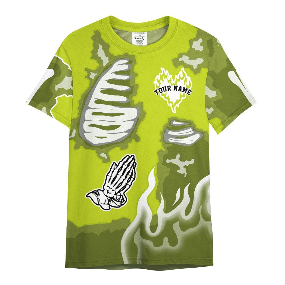 Shirt To Match Bright Cactus 13s - Dislike Us Graphic Burning Custom Name All Over Print