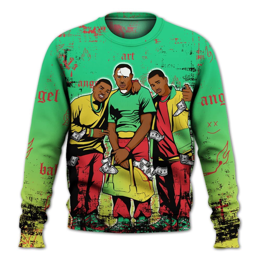 Sweatshirt To Match Ja 3 Jurassic Park Explorer - Paid In Full Money All Over Print
