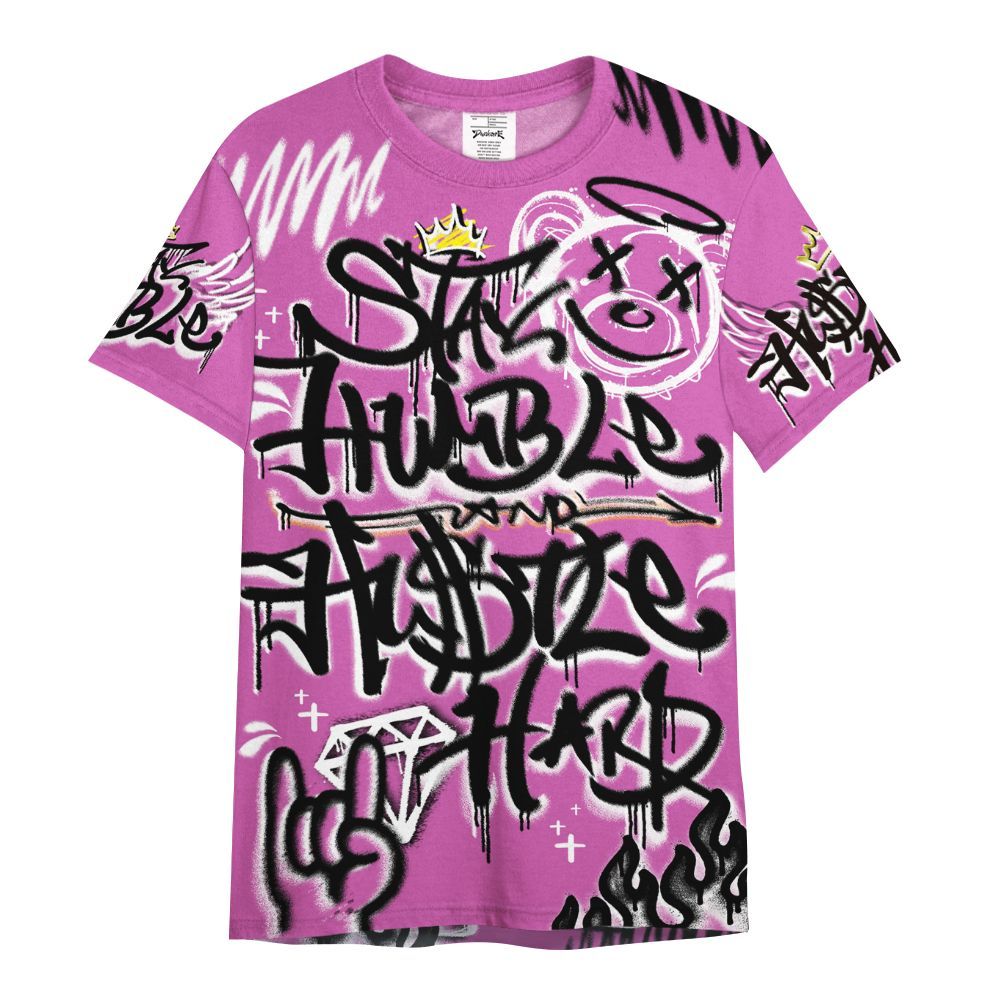 Shirt To Match Hyper Violet 4s - Humble Drip Streetwear Graffity All Over Print