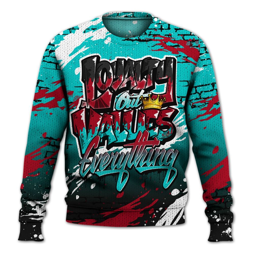 Sweater To Match Air Griffey Max 1 Freshwater - Values Of Loyalty Drip Graphic