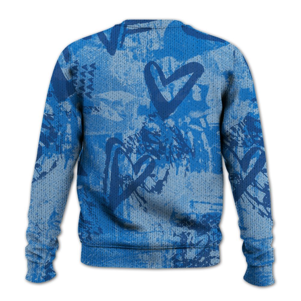 Knitted Sweater To Match Blueberry 12s - Sneakerz Girlz Heart Grunge